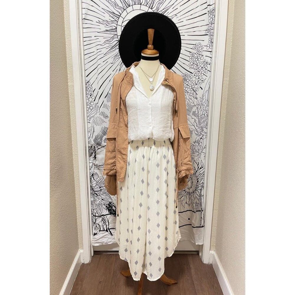 Women's Wide Leg Flowy Boho Pants Trousers